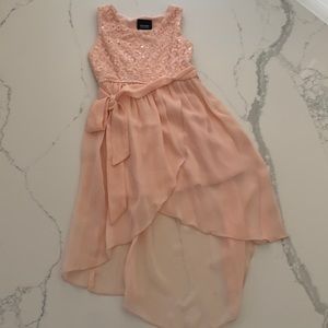 Girls peach dress